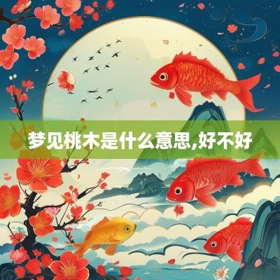 梦见桃木是什么意思,好不好