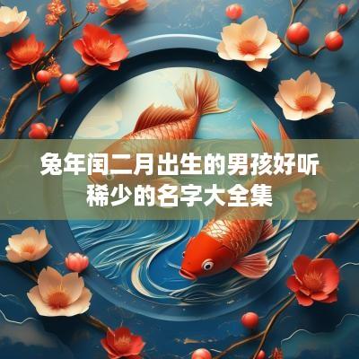 蛇年闰二月出生的男孩好听稀少的名字大全集