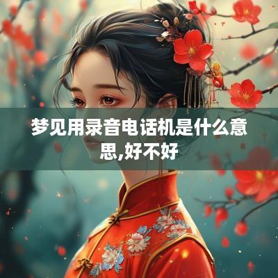 梦见用录音电话机是什么意思,好不好