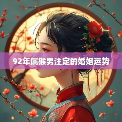 92年属猴男注定的婚姻运势