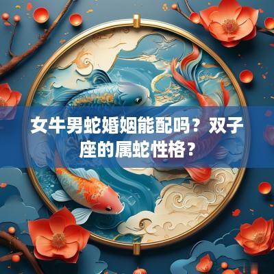 女牛男蛇婚姻能配吗？双子座的属蛇性格？