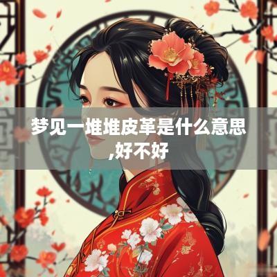 梦见一堆堆皮革是什么意思,好不好