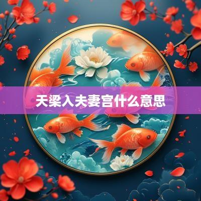 天梁入夫妻宫什么意思