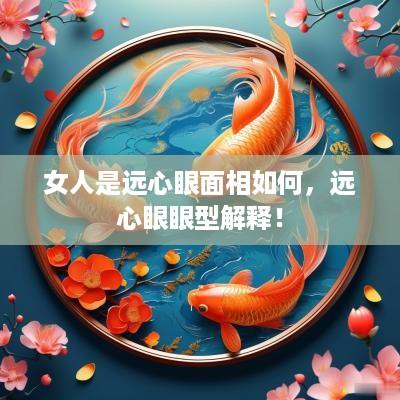 女人是远心眼面相如何，远心眼眼型解释！
