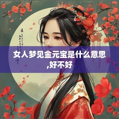 女人梦见金元宝是什么意思,好不好