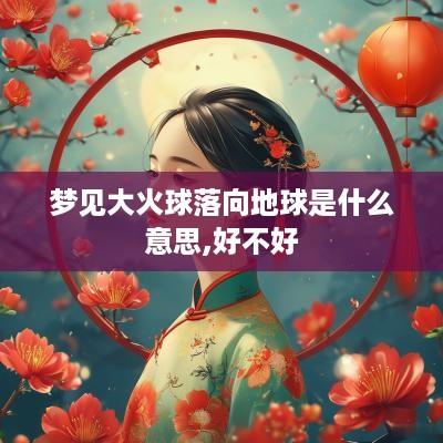 梦见大火球落向地球是什么意思,好不好