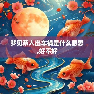 梦见亲人出车祸是什么意思,好不好