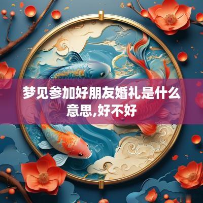 梦见参加好朋友婚礼是什么意思,好不好