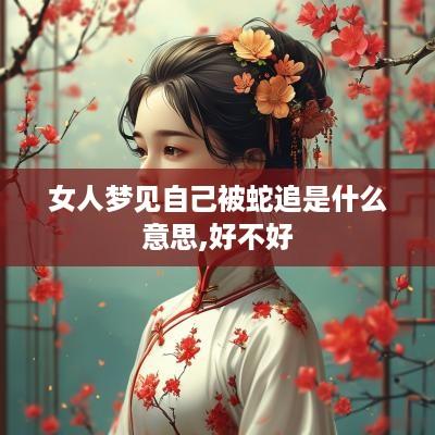 女人梦见自己被蛇追是什么意思,好不好