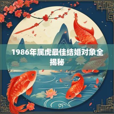 1986年属虎最佳结婚对象全揭秘