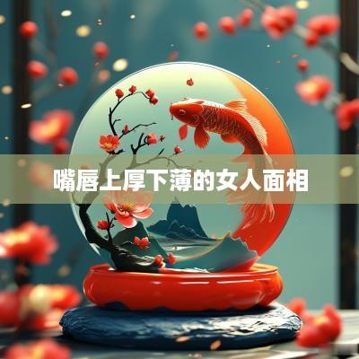 嘴唇上厚下薄的女人面相