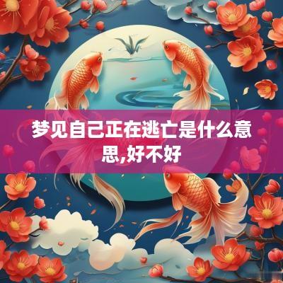 梦见自己正在逃亡是什么意思,好不好