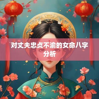 对丈夫忠贞不渝的女命八字分析