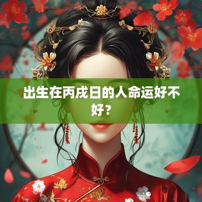 出生在丙戌日的人命运好不好？