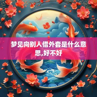 梦见向别人借外套是什么意思,好不好