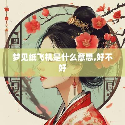 梦见纸飞机是什么意思,好不好