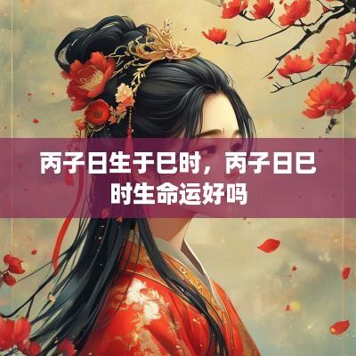 丙子日生于巳时，丙子日巳时生命运好吗