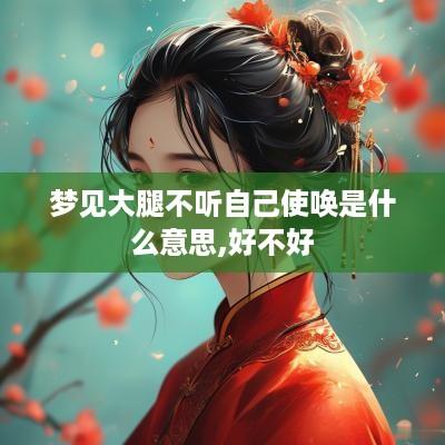 梦见大腿不听自己使唤是什么意思,好不好