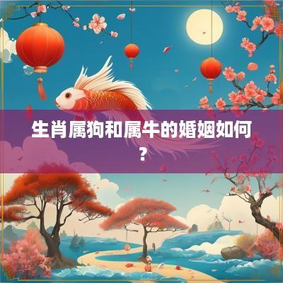 生肖属狗和属牛的婚姻如何？