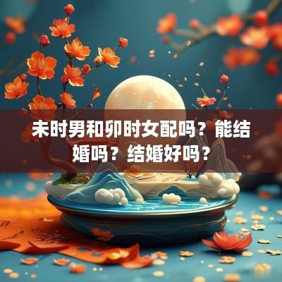 未时男和卯时女配吗？能结婚吗？结婚好吗？