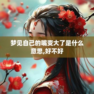 梦见自己的嘴变大了是什么意思,好不好