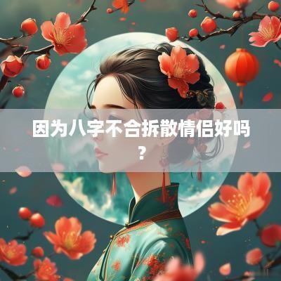 因为八字不合拆散情侣好吗？