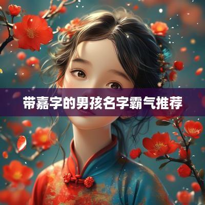 带嘉字的男孩名字霸气推荐