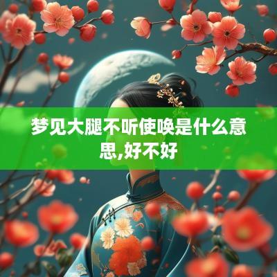 梦见大腿不听使唤是什么意思,好不好