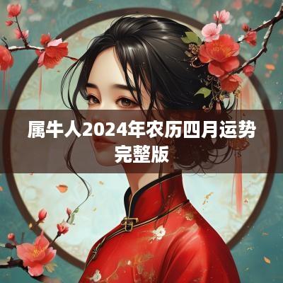 属牛人2025年农历四月运势完整版