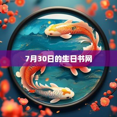 7月30日的生日书网