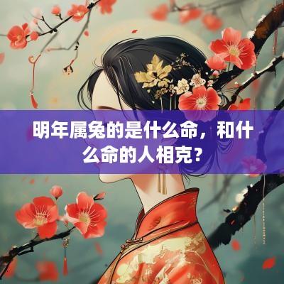 明年属兔的是什么命，和什么命的人相克？