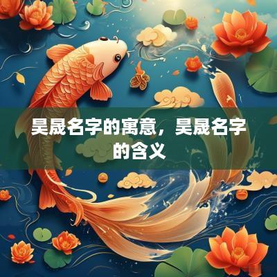 昊晟名字的寓意，昊晟名字的含义