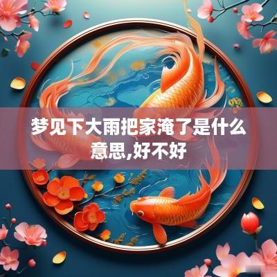 梦见下大雨把家淹了是什么意思,好不好