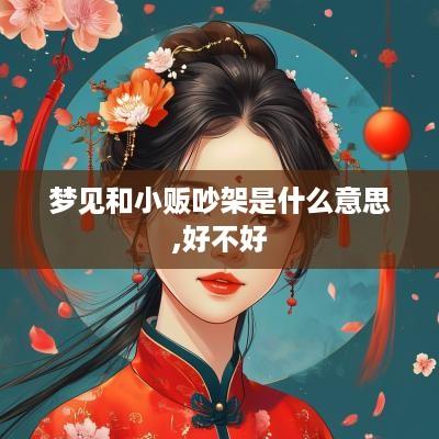 梦见和小贩吵架是什么意思,好不好