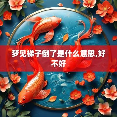 梦见梯子倒了是什么意思,好不好
