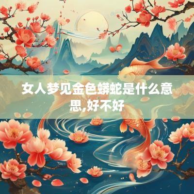 女人梦见金色蟒蛇是什么意思,好不好