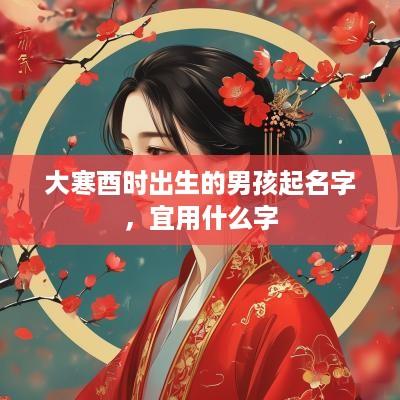 大寒酉时出生的男孩起名字，宜用什么字