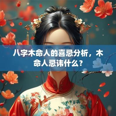 八字木命人的喜忌分析，木命人忌讳什么？