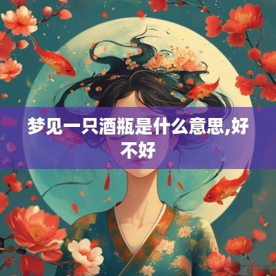 梦见一只酒瓶是什么意思,好不好
