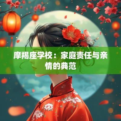 摩羯座学校：家庭责任与亲情的典范