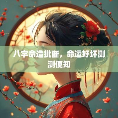 八字命造批断，命运好坏测测便知