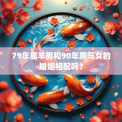79年属羊男和90年属马女的婚姻相配吗？