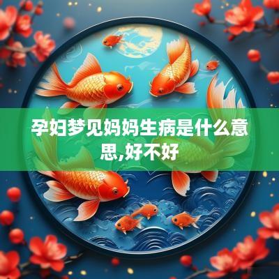 孕妇梦见妈妈生病是什么意思,好不好