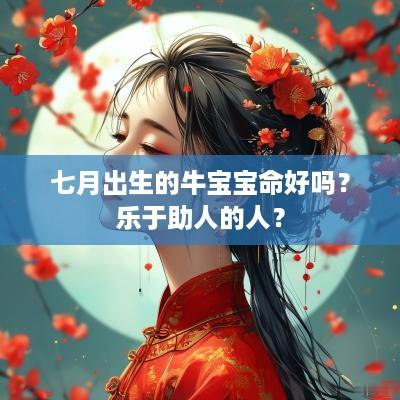 七月出生的牛宝宝命好吗？乐于助人的人？