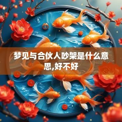 梦见与合伙人吵架是什么意思,好不好