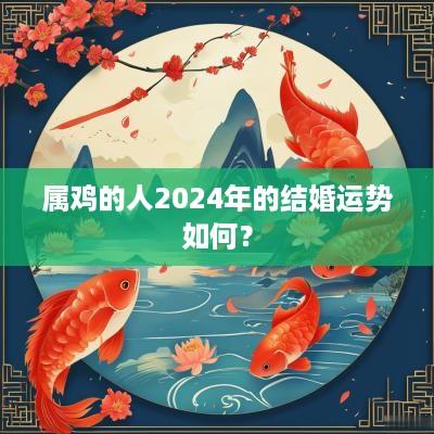 属鸡的人2025年的结婚运势如何？