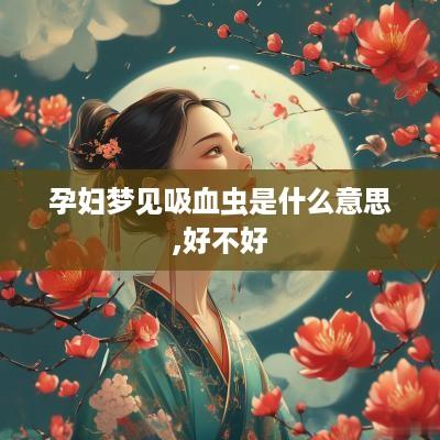 孕妇梦见吸血虫是什么意思,好不好