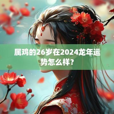 属鸡的26岁在2025蛇年运势怎么样？