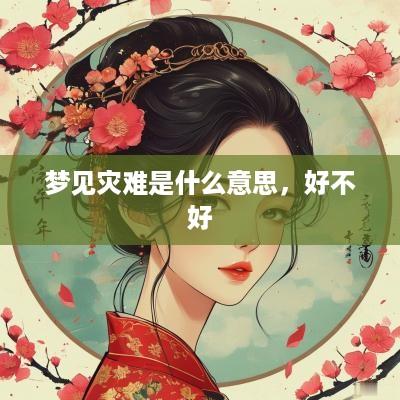 梦见灾难是什么意思，好不好