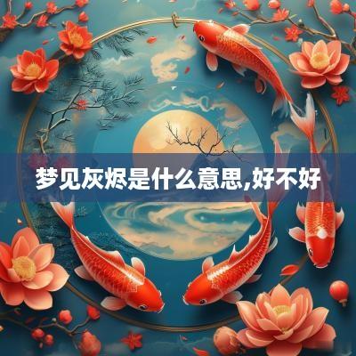 梦见灰烬是什么意思,好不好